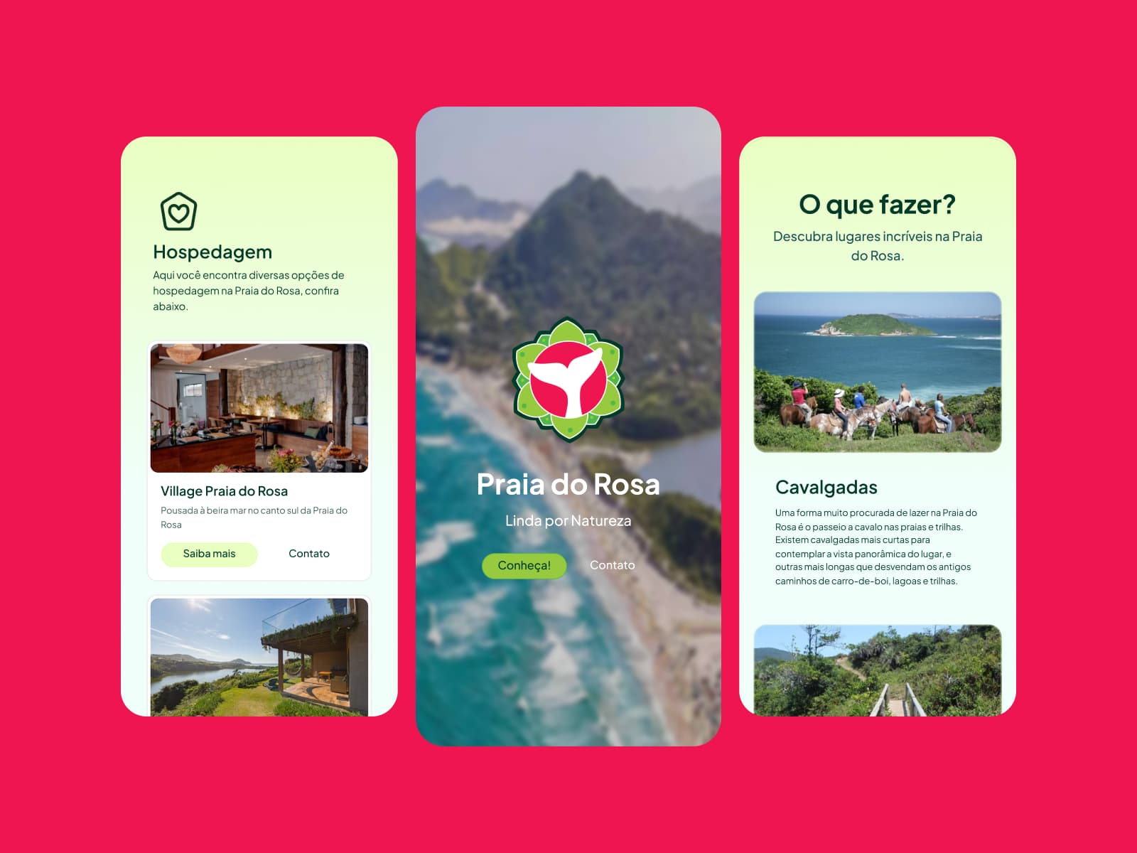 Site da Praia do Rosa para Converter na Temporada